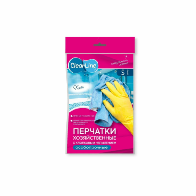 CLEAR LINE перчатки резиновые особопрочные р.S